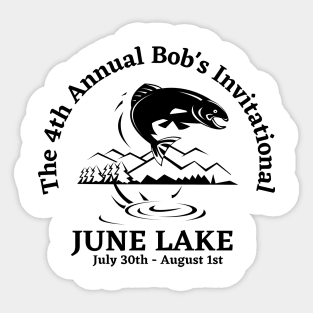 june lake bobs 4th annual invitational Sticker